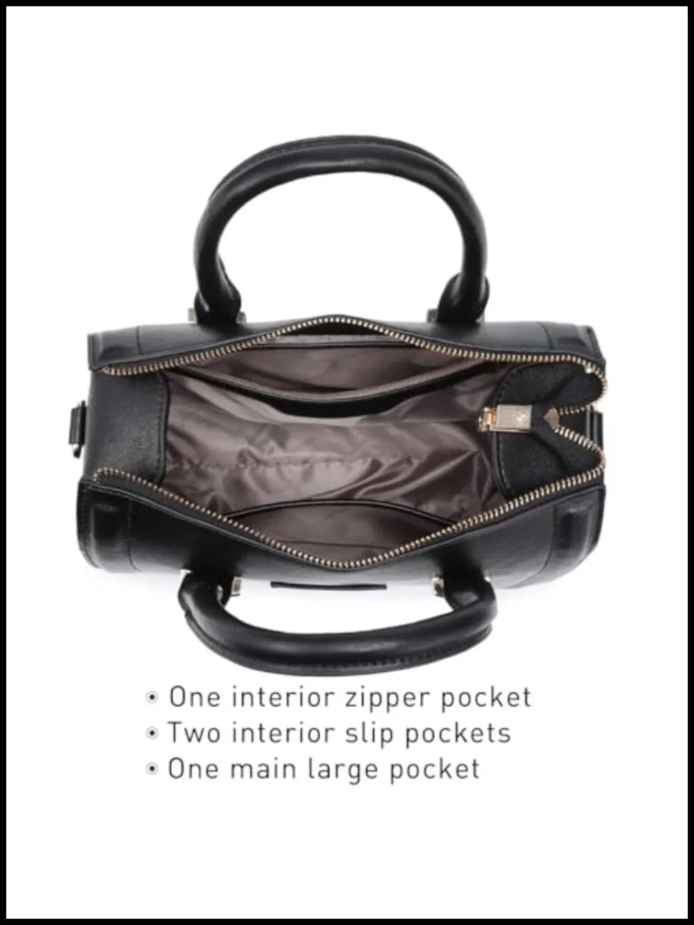 Faux Leather Patent Satchel Bag Top Handle Shoulder Purse Women